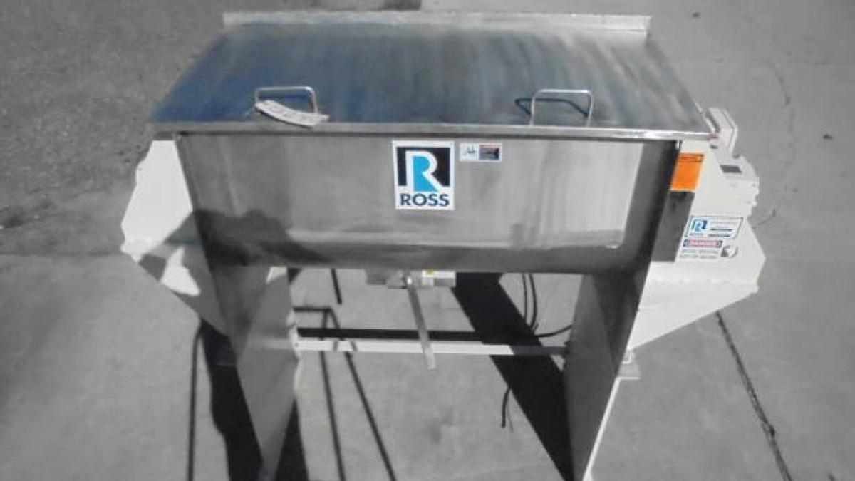 Used 5 Cu. Ft. Ross Stainless Steel Double Ribbon Blender, 5 HP