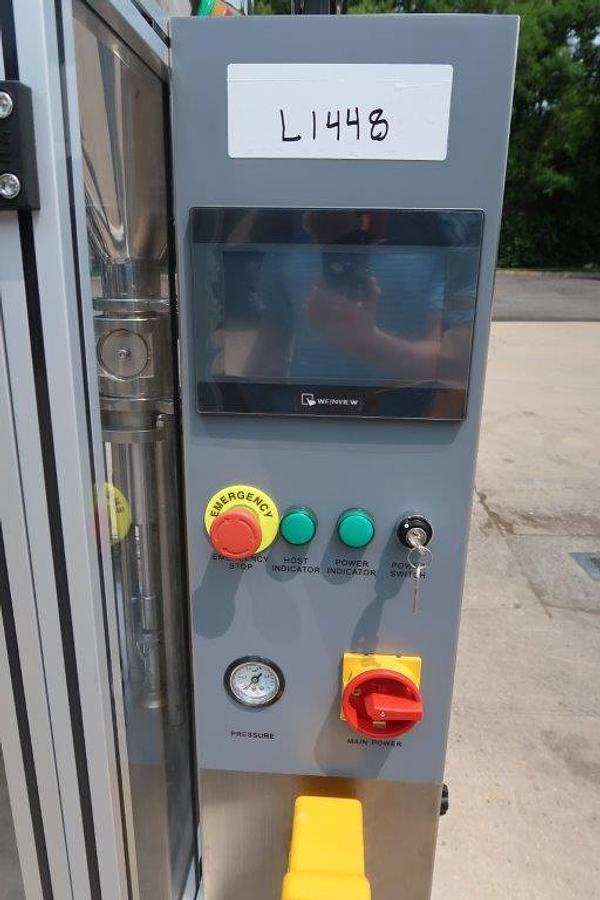 Used Total Packs GMP Metal Tube Filling and Sealing Machine, 50/Minute