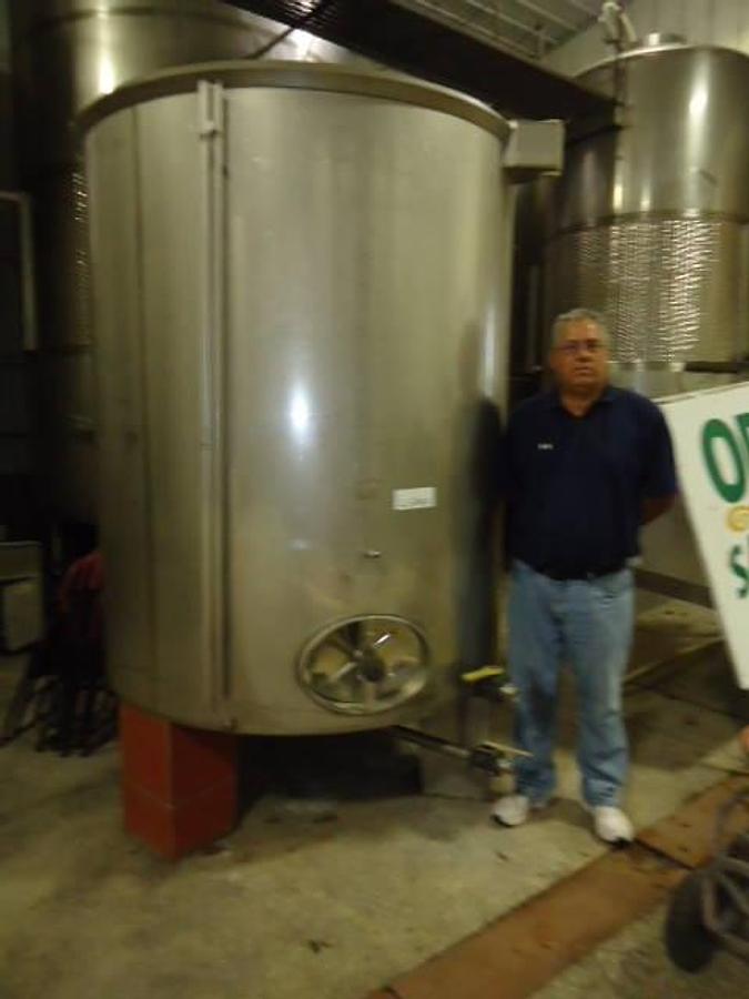 Used 1,000 Gallon Stainless Vertical Cone Bottom Tank, Open Top