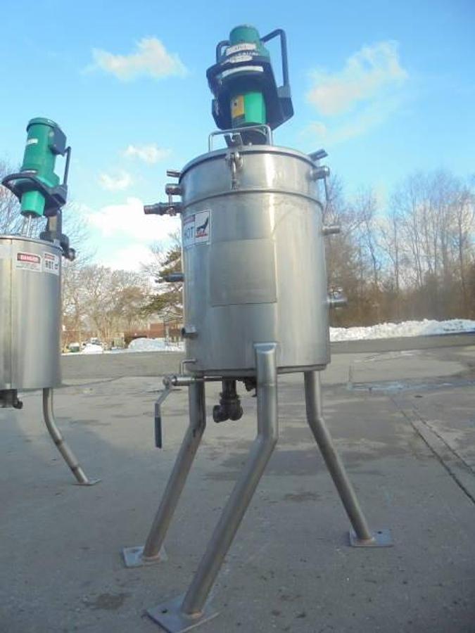 Used 10 Gallon Watson Metal Masters  Stainless Steel Mix Tank, 150 PSI Jacket