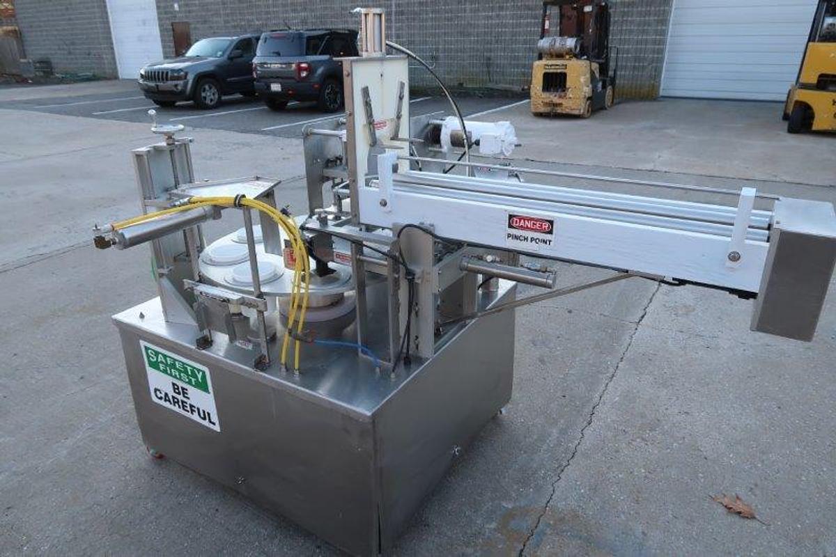 Used World Cup 8-80 Cup Packaging Machine, 4-7/8 In. Diameter Cups