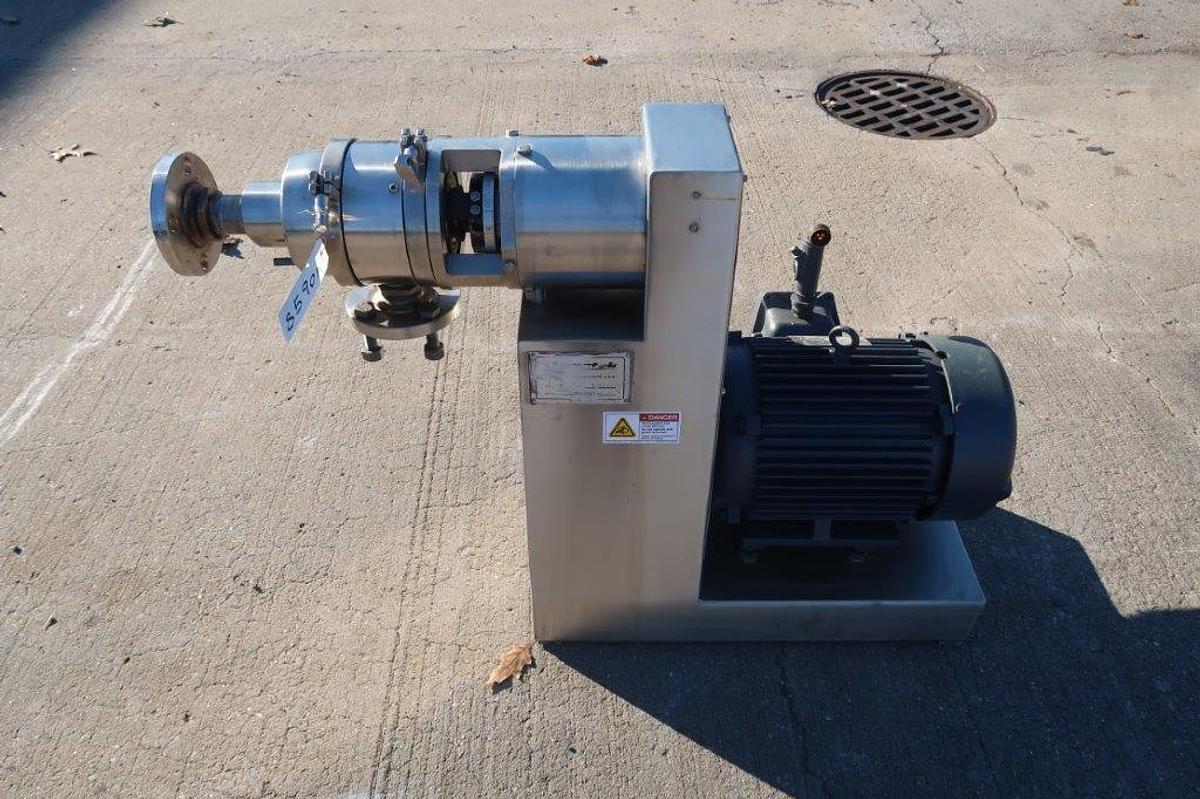 Used Bematek 10HP Stainless Industrial Homogenizing Colloid Mill, 10HP, XP
