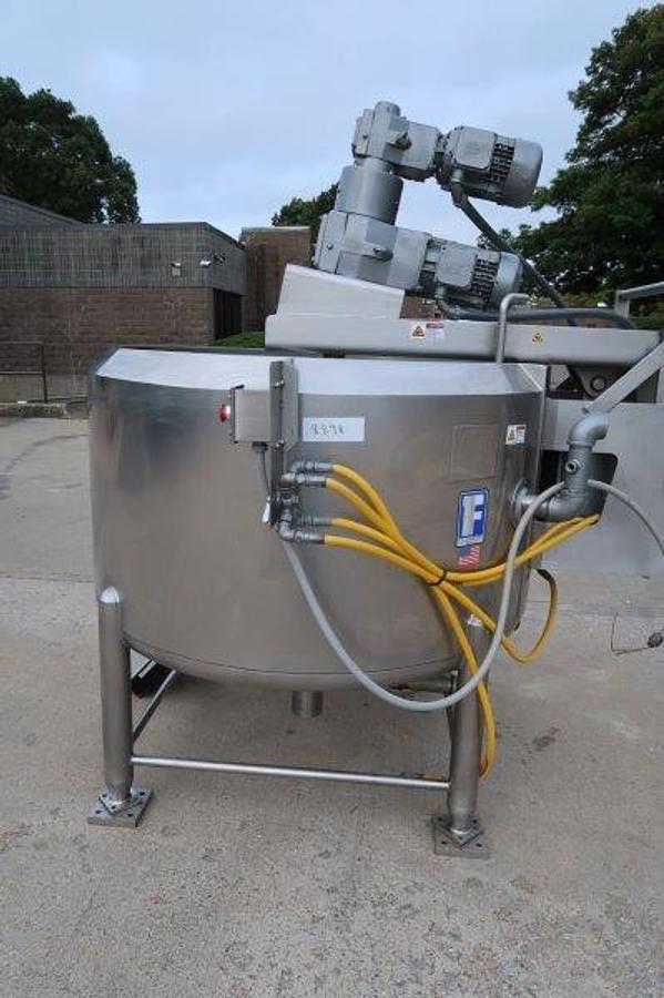Used Feldmeier 200 Gallon 316SS Double Motion Kettle ,150 PSI