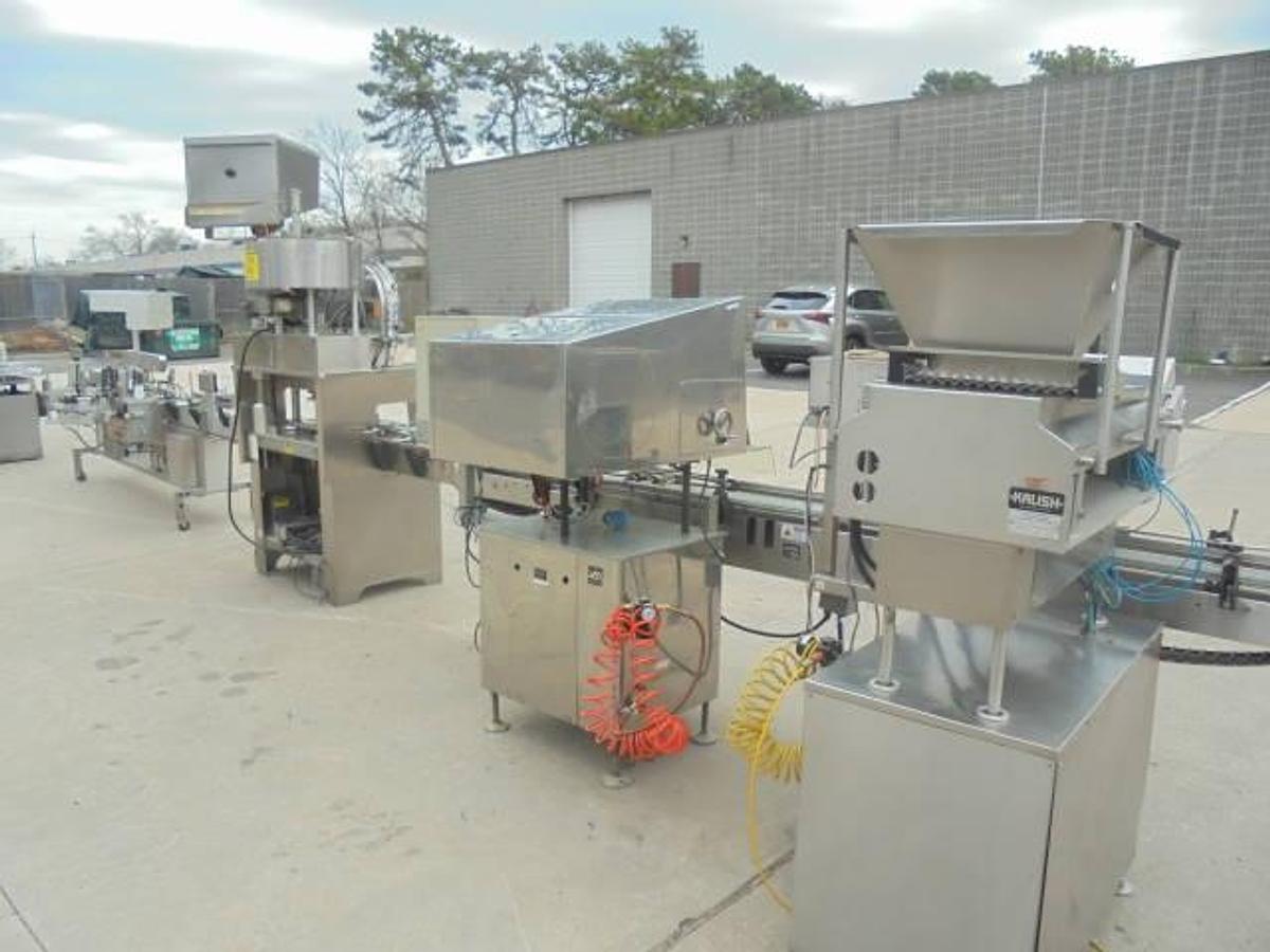 Used Tablet/Capsule Bottling Line With Swift Pack & Kaps-All Capper