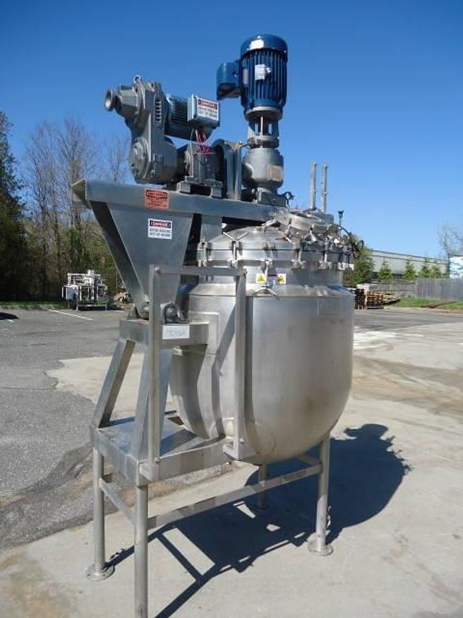 Used 150 Gallon Gifford Wood “Agi-Mixer” Triple Motion Kettle, 316 Stainless Steel