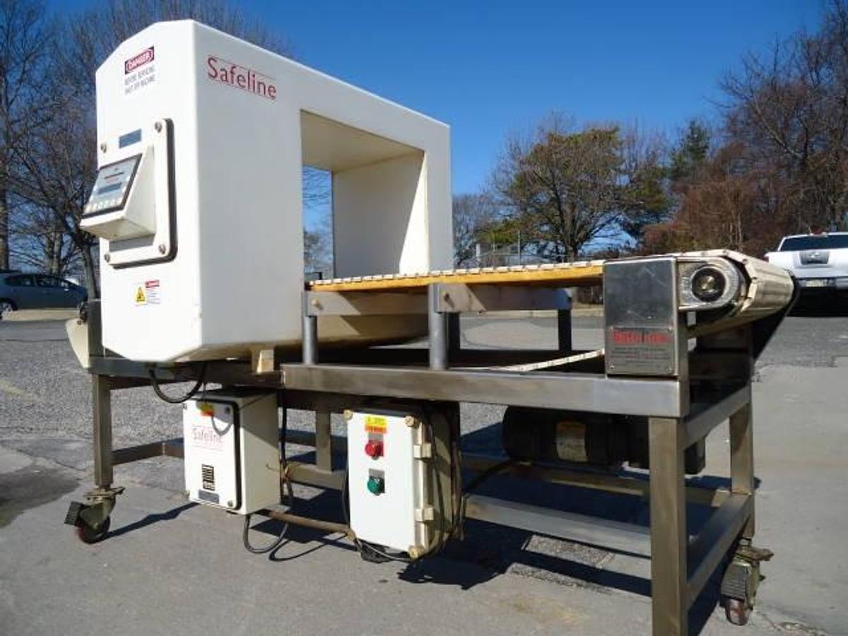 Used Safeline 18 In. Wide X 15 In. High Conveyorized Metal Detector,  Portable