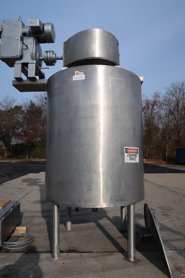 Used 500 Gallon Lee Type 316 SS Double Motion Kettle/Tank, 100 PSI Jacket