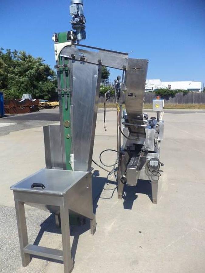 Used Emerito CT-2000 Steam Capping Machine, Stainless Steel