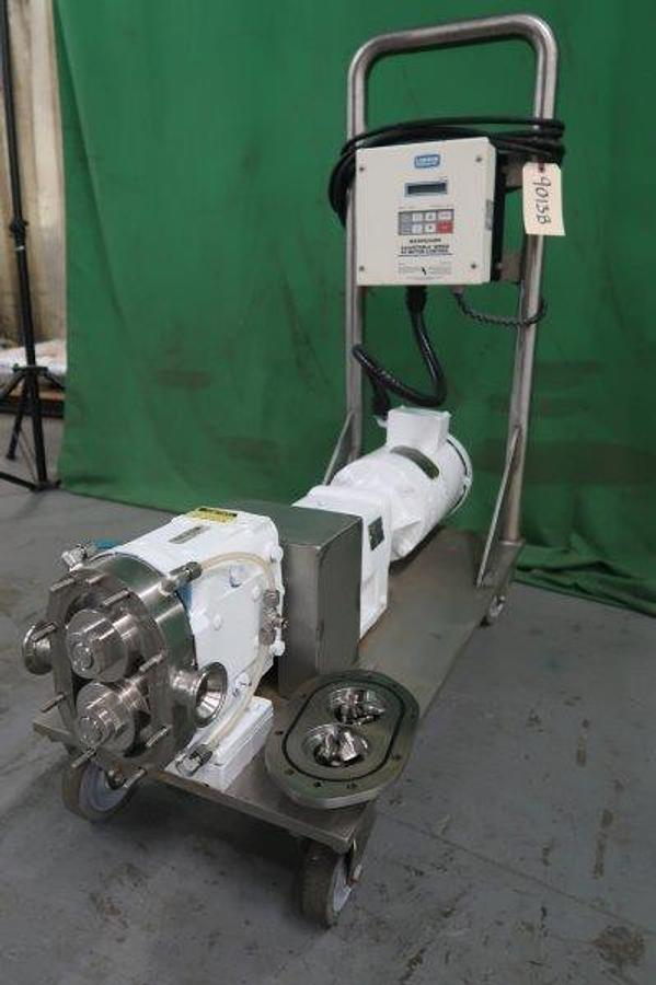 Used Waukesha 015 SS Positive Displacement Pump, Variable Speed
