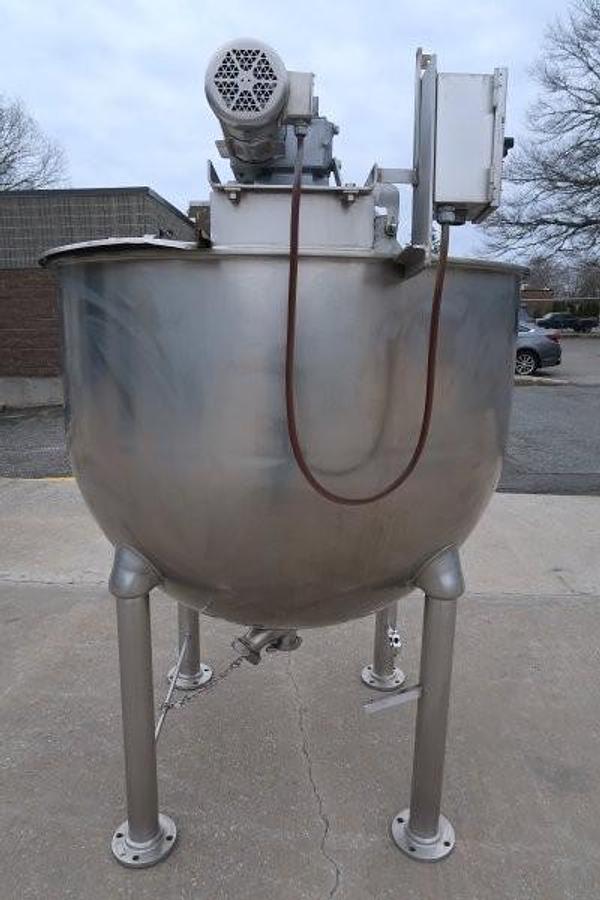 Used 300 Gallon Groen SS Hemispherical Scraper Agitated Kettle