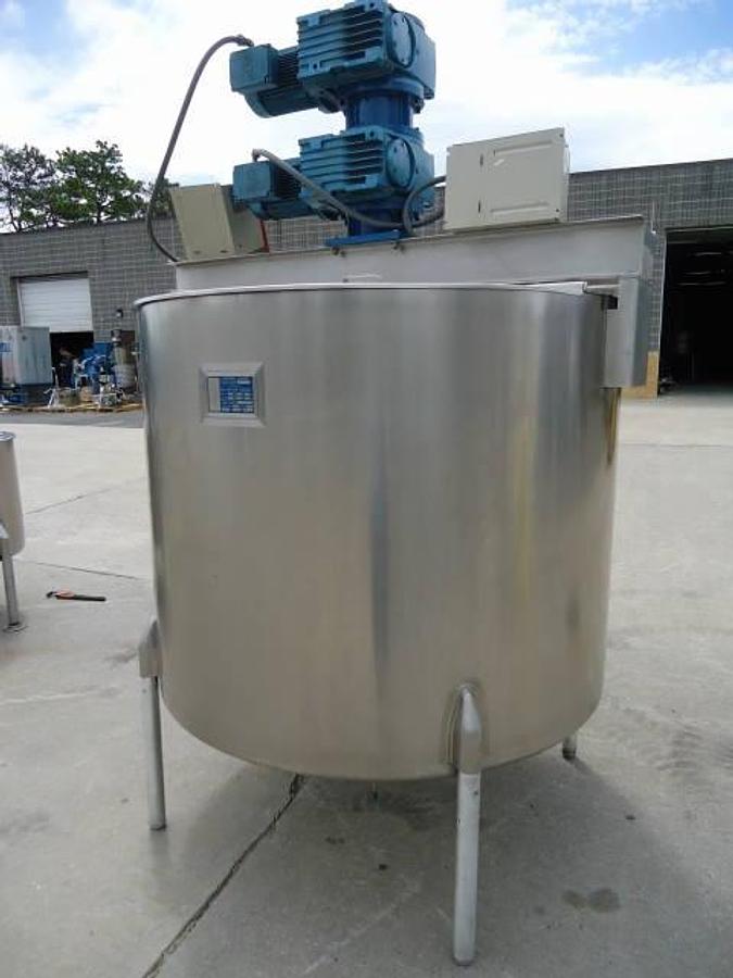 Used 500 Gallon Perma-San Stainless Steel Jacketed Dual Action Scraper Kettle, 316ss