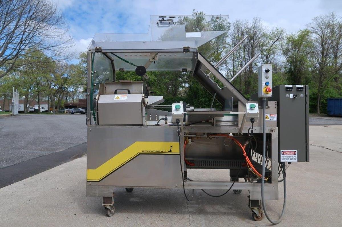 Used Econocorp “Econoseal” E-2000 Cartoner, Hot Glue Sealing