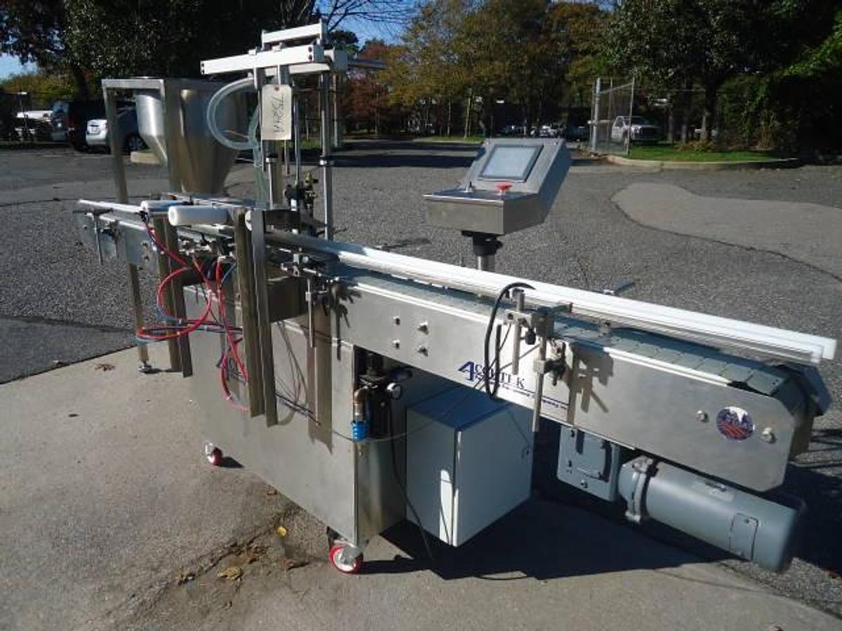 Used Accutek Avf-16 Dual Piston Automatic  Filling Machine, All Stainless Steel