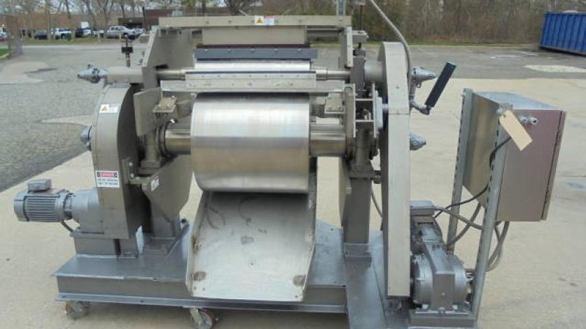 Used Buflovak 24 In. x 24 In. Stainless Drum Flaker
