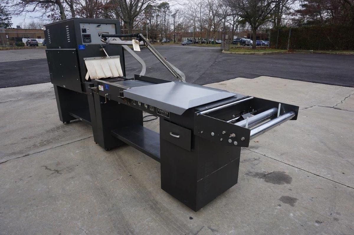 Used Jeff Eastey Semi-Automatic L-Sealer and Shrink Tunnel, Portable