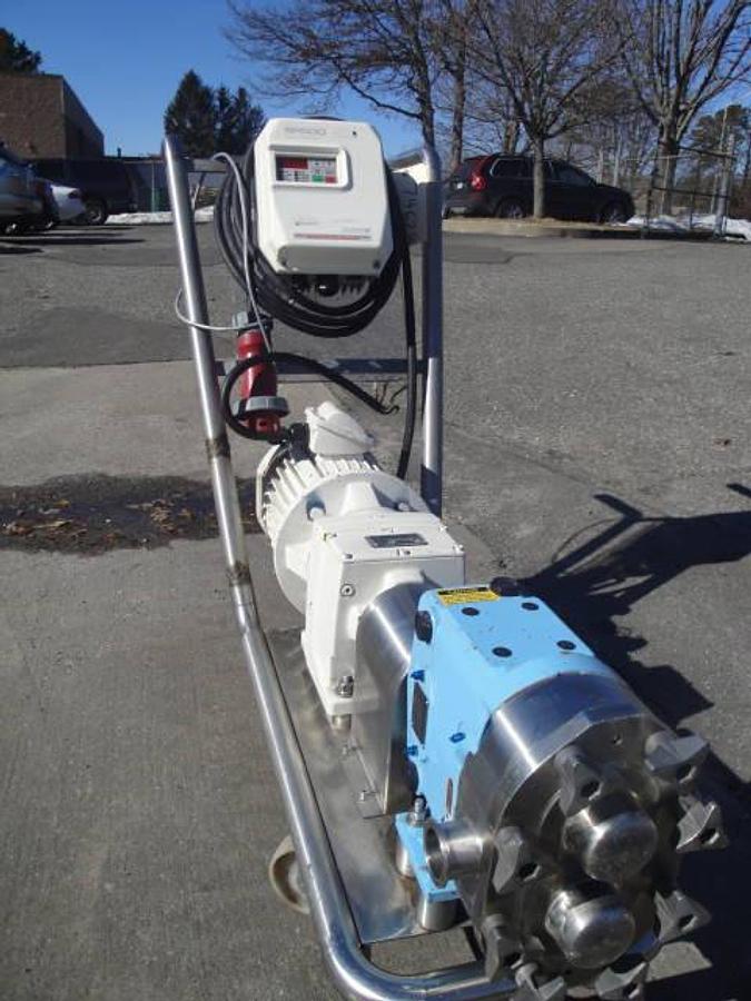 Used Waukesha 30 Ss Positive Displacement Pump, Variable Frequency Drive