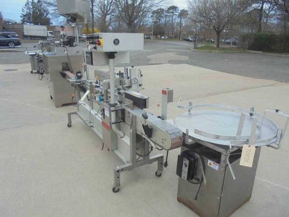 Used Tablet/Capsule Bottling Line With Swift Pack & Kaps-All Capper
