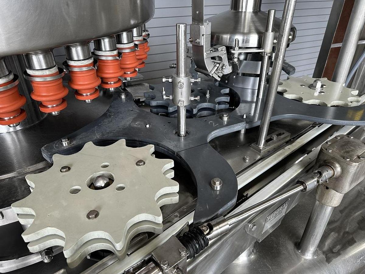 Used Federal 36 Valve Bottle Filler with 12 Head Capper