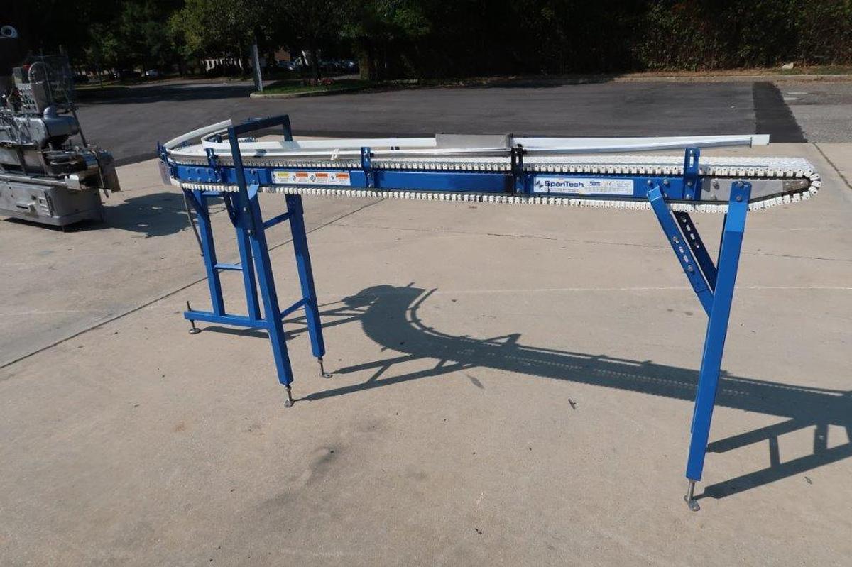 Used Span Tech 90 Degree Motorized Conveyor