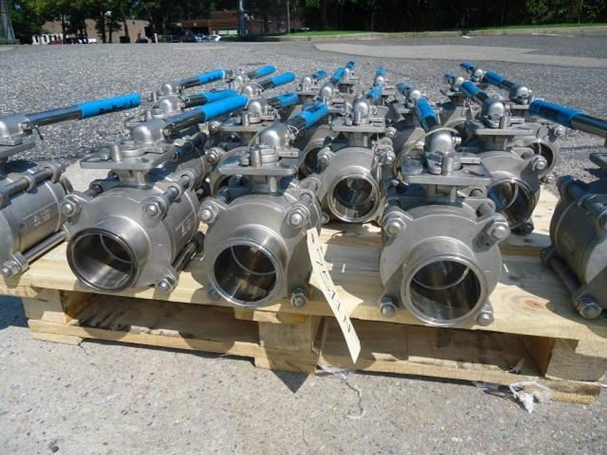 Used Bradford 3″ Diameter Stainless Steel Ball Valves (19)