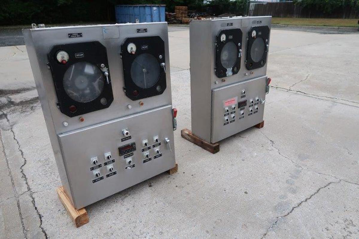 Used Assorted Control Panels for Chester Jensen Cooker-Coolers, (5)