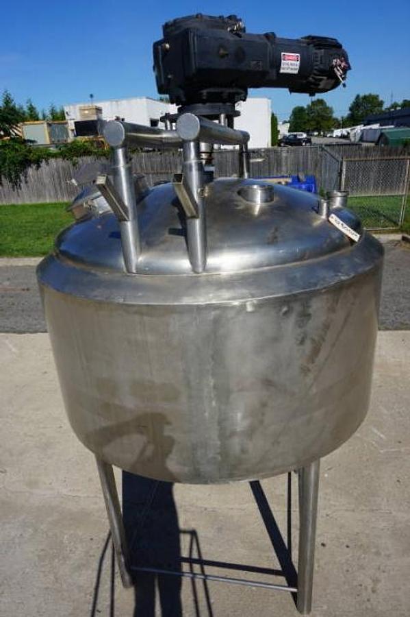 Used 600 Gallon Stainless Steel Jacketed Closed Process Vessel, 316 SS