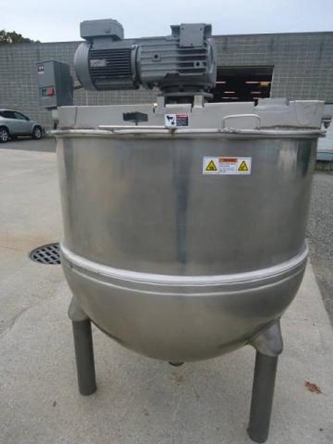 Used 200 Gallon Groen Stainless Steel Scraper Agitated Kettle, 100  Psi Jacket