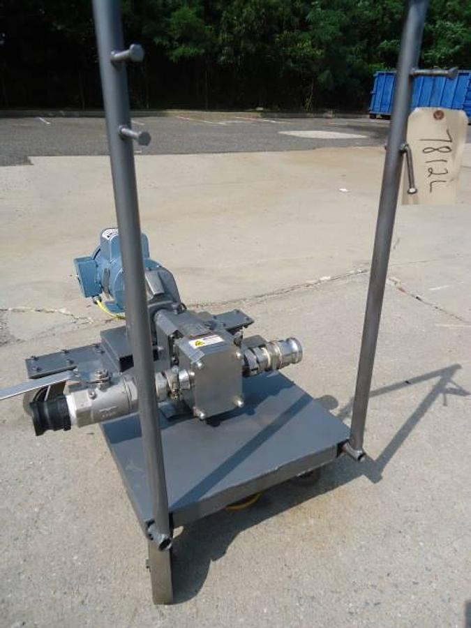 Used Albin 1.5 inch x 1.5 inch positive displacement gear pump, single phase