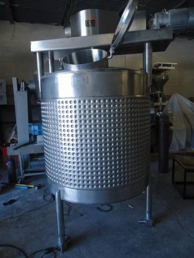 Used 550 Gallon Lee Stainless Double  Motion Mixing Kettle Tank, Jacketed