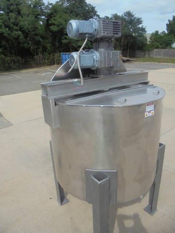 Used 500 Gallon Will-Flow 316SS Dual Action Scraper Kettle, 55 PSI Jacket