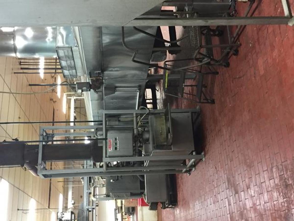 Used Heat & Control 40 ft. Long Stainless Steel Continuous Gas Fired Fryer With Heat Exchanger
