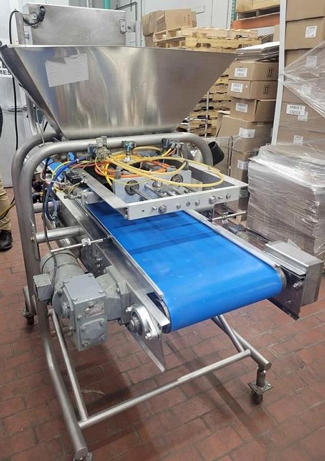 Used Hinds Bock 4P-08 Four Head Filler/Depositer, Stainless Steel