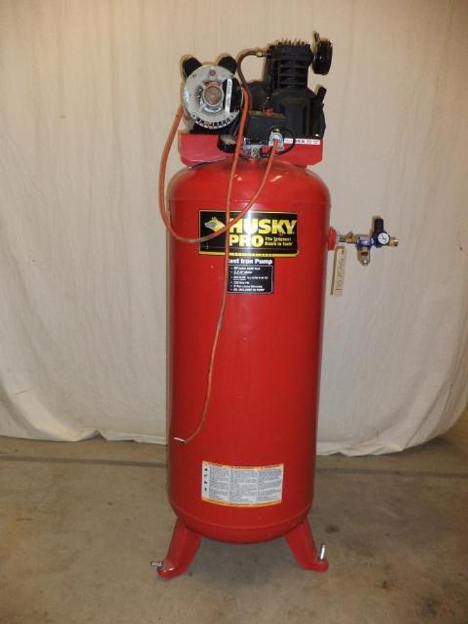 Used Husky 3.2HP air compressor, 11.8 @40 PSI SCFM