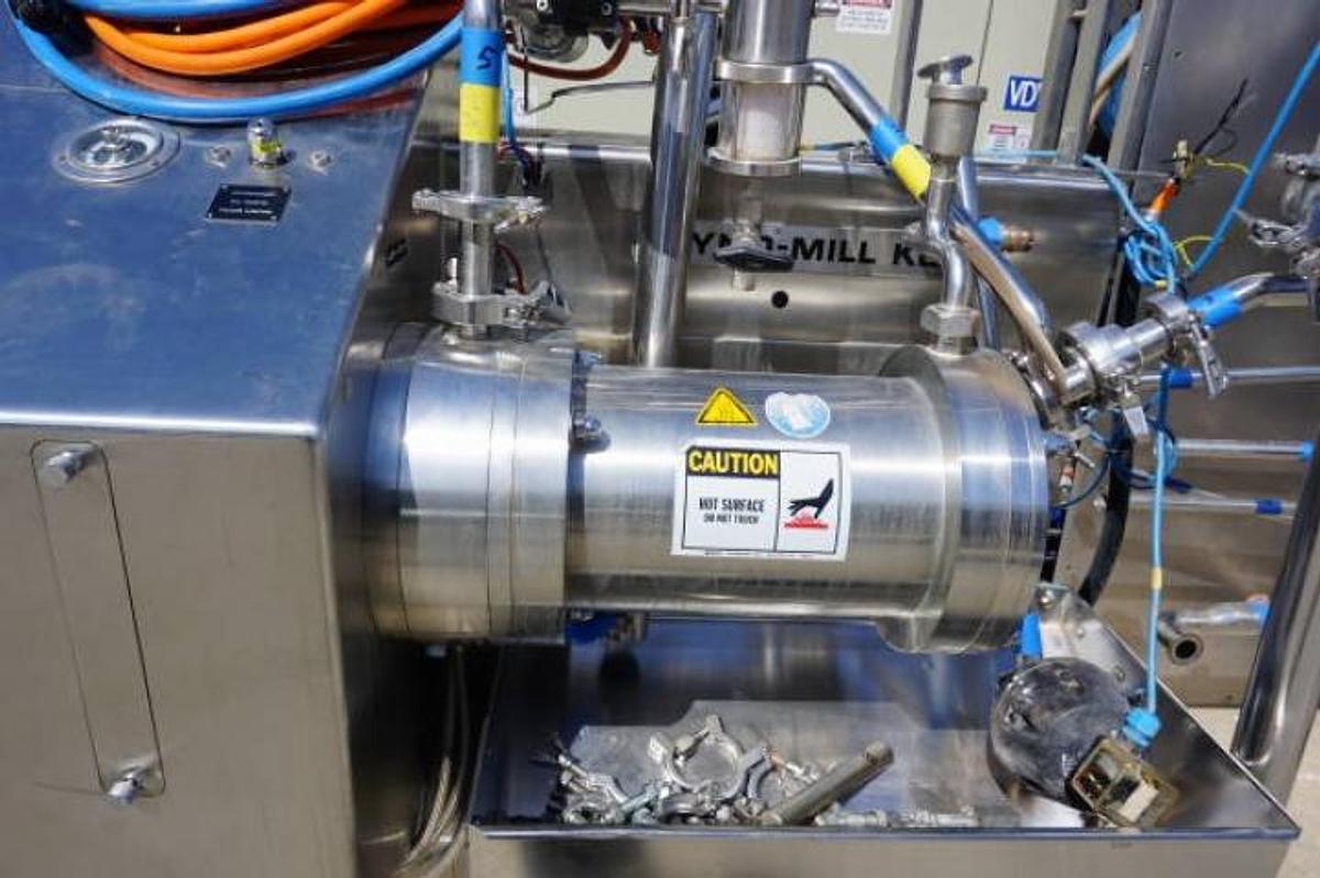 Used Willy Bachofen (WAB) Horizontal Dyno-Mill KD6 Stainless Steel Media Mill