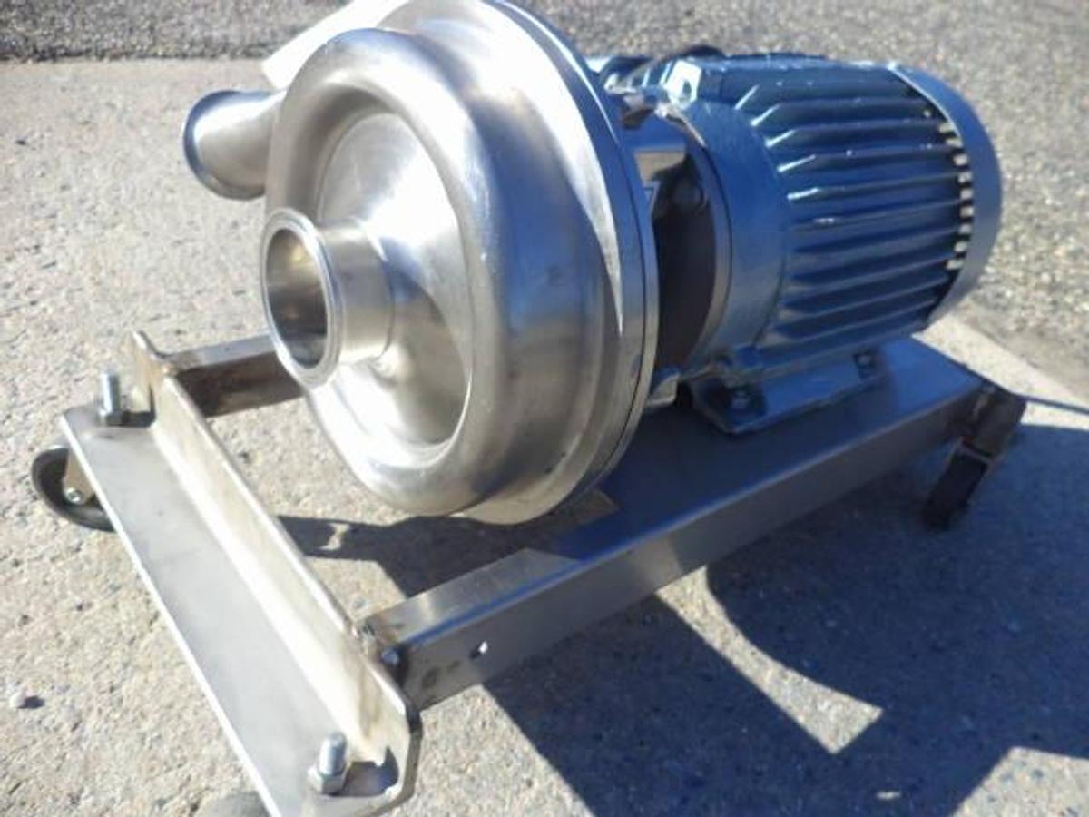 Used 3 In. X 2 In. Stainless Steel Sanitary Centrifugal Pump, 2 HP