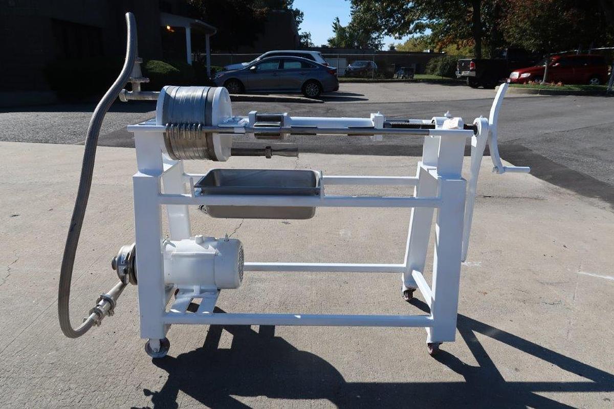 Used Star 12 In. Diameter SS Filter Press, 8 Disc