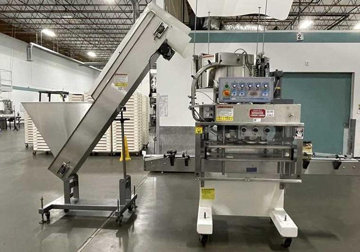 Used Kaps-All A6 Screw Capper, with Cap Elevator