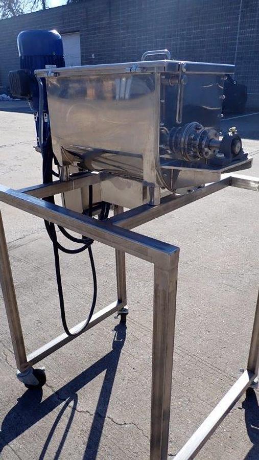 Used 1 Cu. Ft. Stainless Steel Lab/Pilot Plant Ribbon Blender