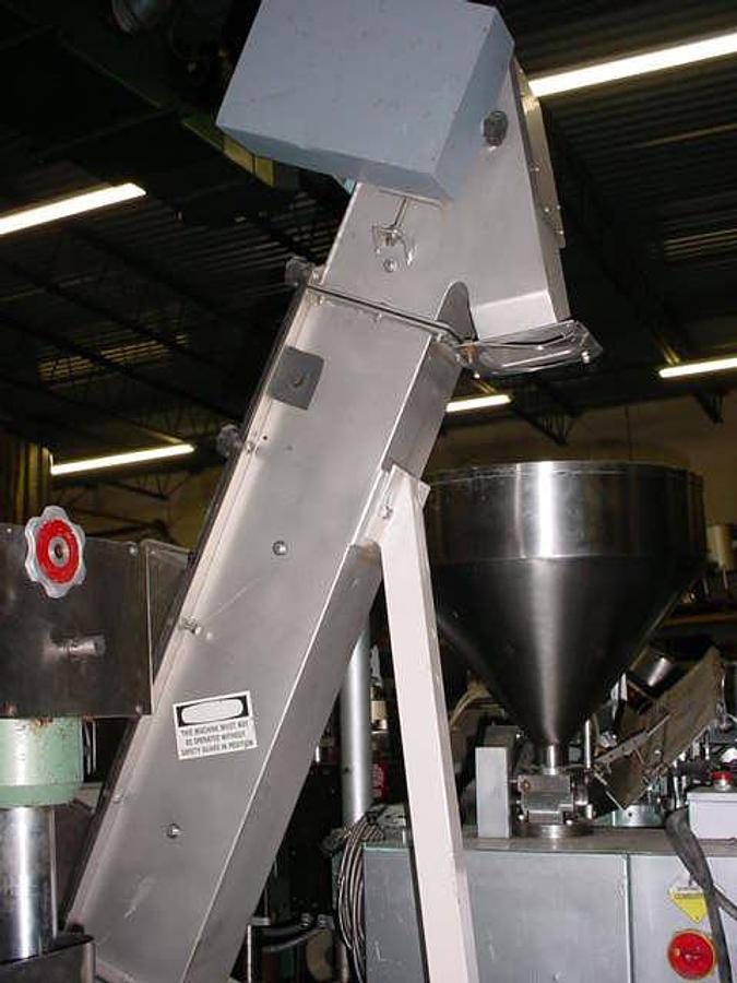 Used Ss Cap Feeder/Bucket Elevator, 72″ Discharge Height