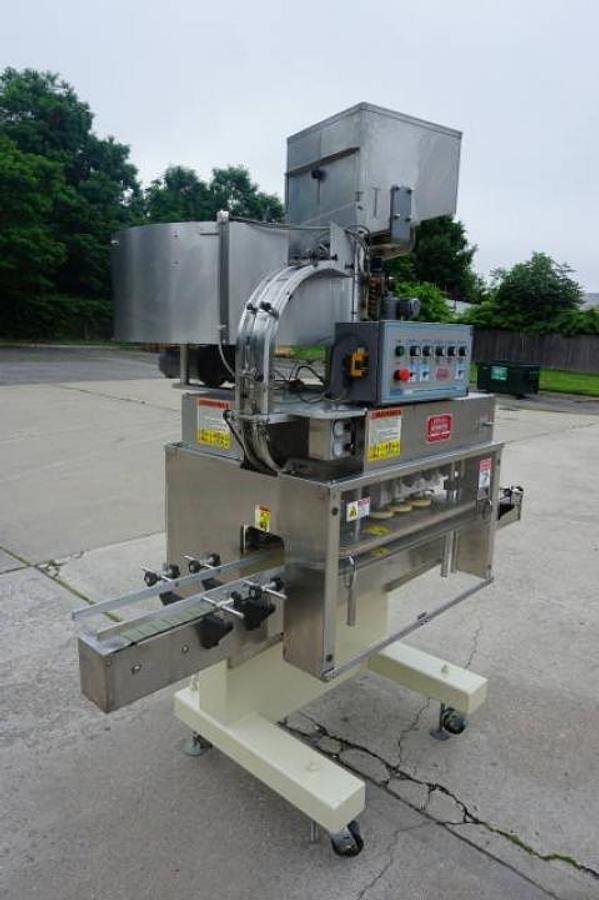 Used Kaps All A6 Six Spindle Screw Capper, 36 In. Diameter Feed Bowl