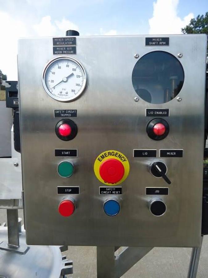 Used 25 Gallon Lee Type 316 Stainless Steel Double Motion Sanitary Reactor-Kettle, Vacuum