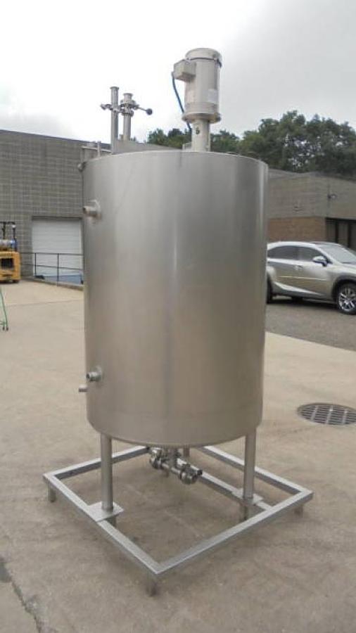 Used 233 Gallon Viatec Jacketed Mix Tank, Admix Propeller, 180 psi jacket