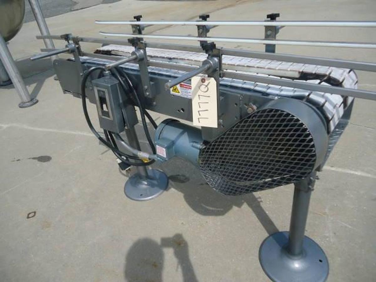 Used 4-1/2 INCH x 50 INCH LONG DUAL LANE CONVEYOR