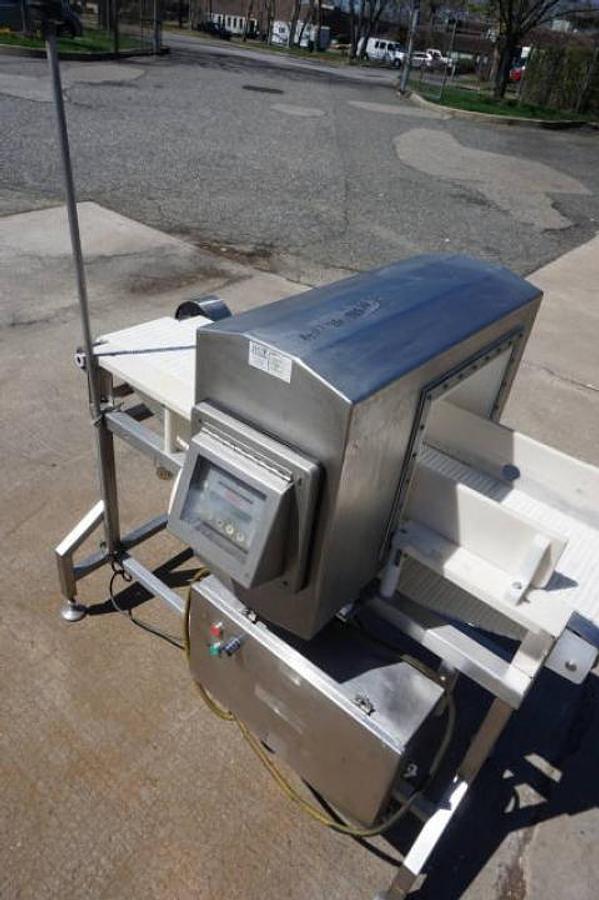 Used Safeline 13-1/2 In. Wide X 10-7/8 In. High Stainless Steel Conveyorized Metal Detector