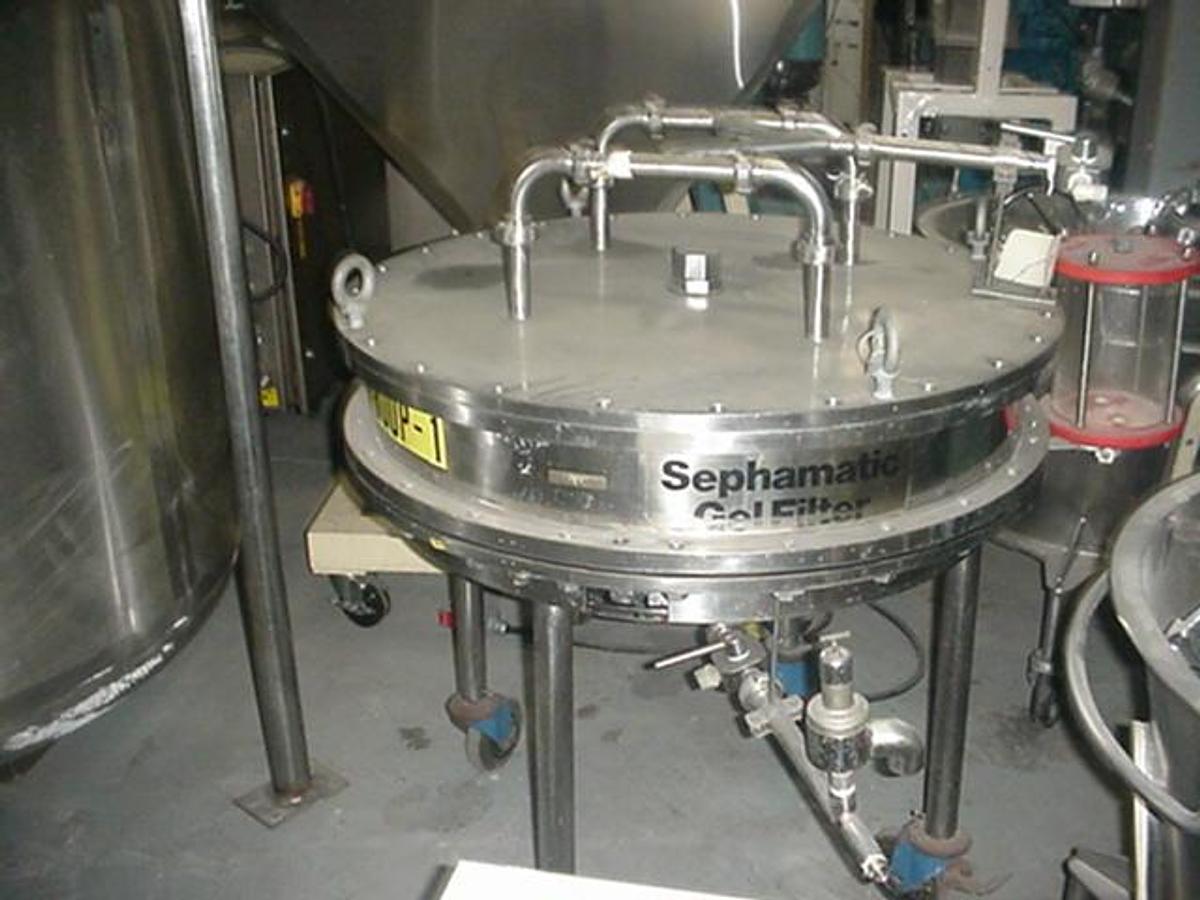 Used Pharmacia 75 Litre Sephamatic/Bioprocess Filter Column-