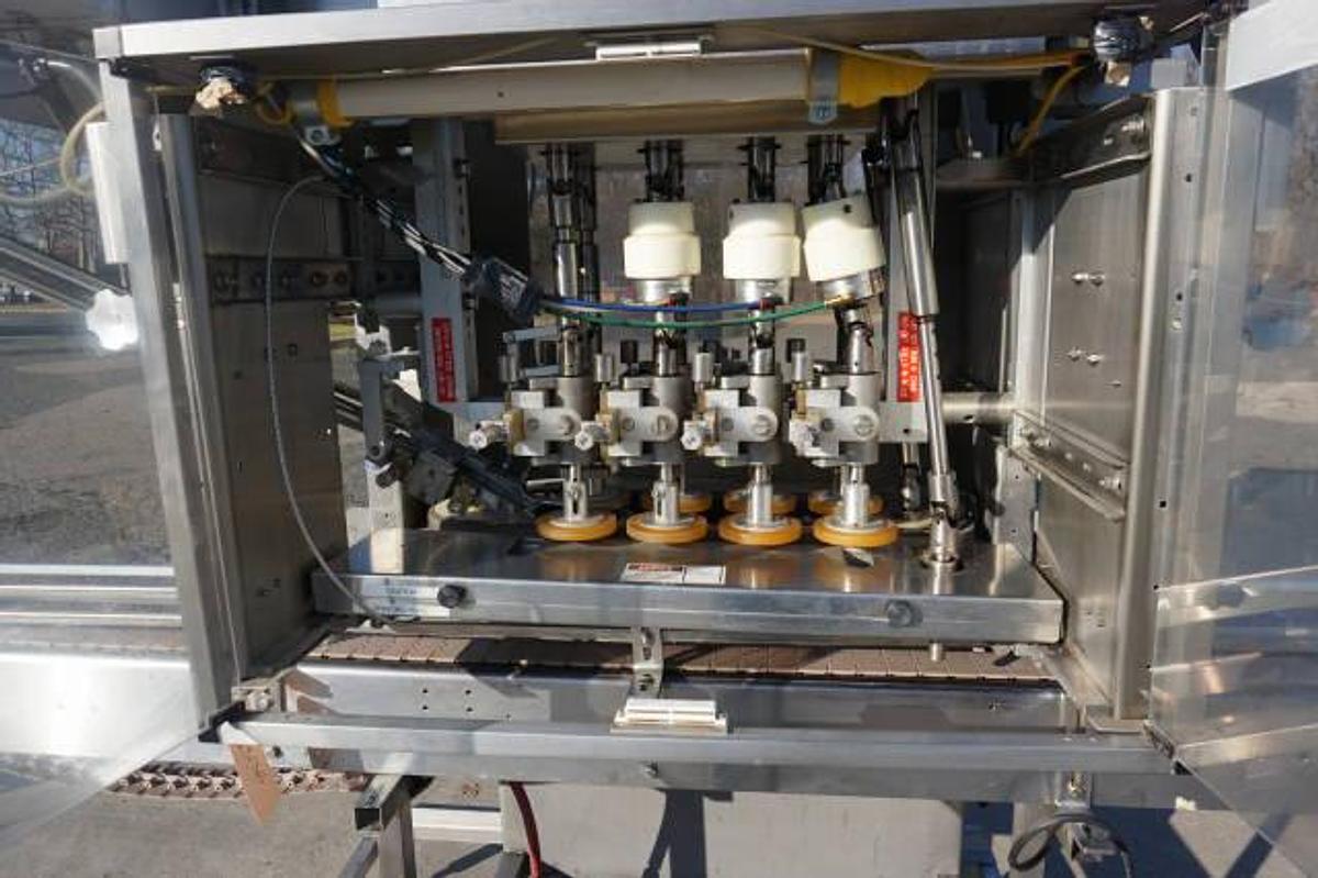 Used Pack-West Auto 200 Eight Spindle Capper, 300 Per Minute