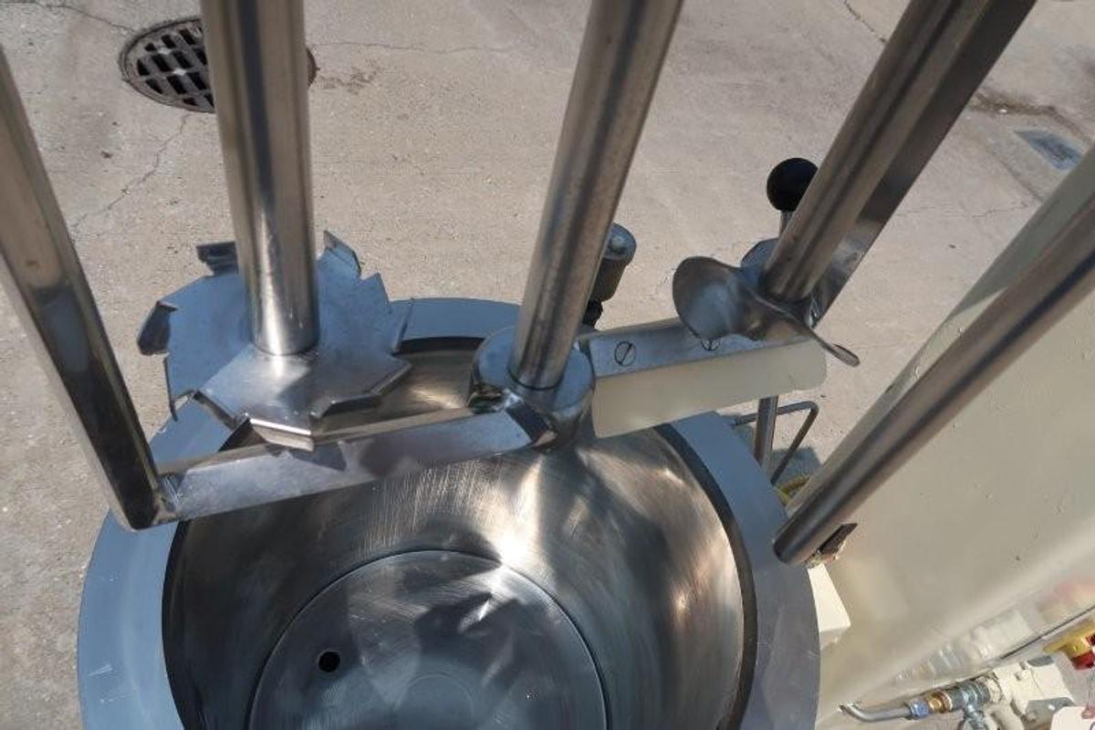 Used Fryma VME-20 SS Jacketed Homogenizing Mixer