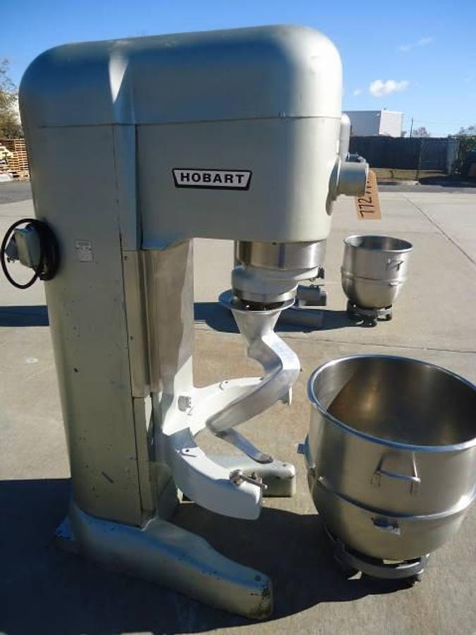Used Hobart V1401 Bowl Mixer With Dolly