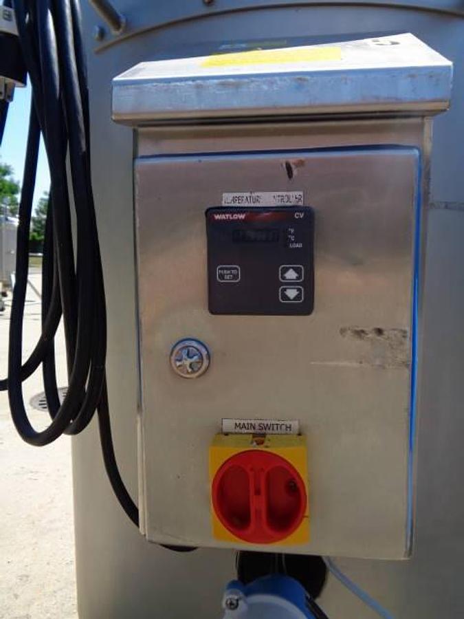 Used 200 Liter Bowa 316 Stainless Electrically Self Contained Jacketed Pressure Tanks (2) Portable