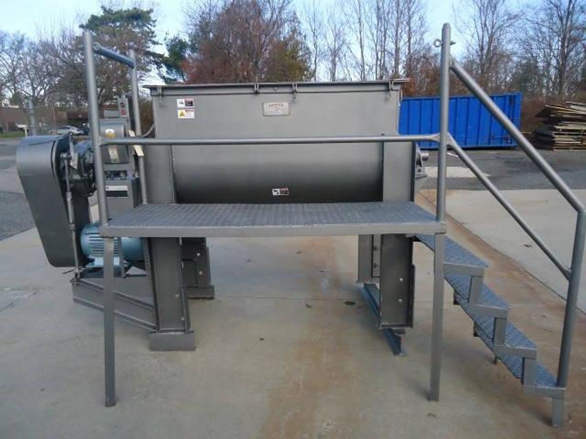 Used 26.5 Cu.ft.  Falcon Stainless Steel Double Ribbon Blender, 10 Hp